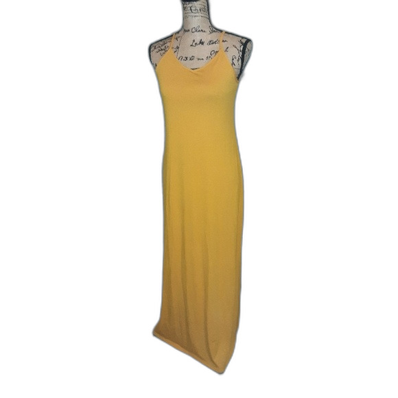 Active USA Small Mustard Maxi Dress - Picture 1 of 7
